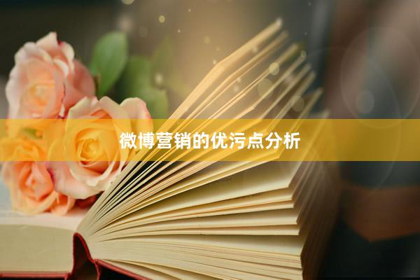 微博营销的优污点分析